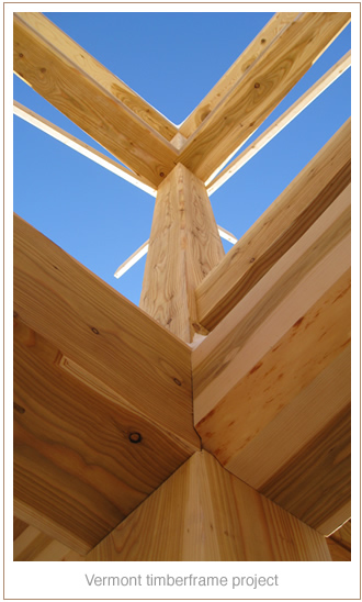 currier forest products timbers vermont timber frame